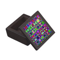 Small Premium Gift Box, Colorful Retro Cubism