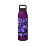Small Purple Flowers water bottles