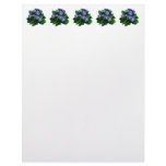 Small Purple Primroses Personalized Letterhead