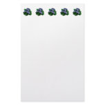 Small Purple Primroses Customized Stationery