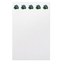Small Purple Primroses Customized Stationery
