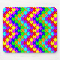 Small Puzzle Pieces mousepads by awareness Small Puzzle Pieces mousepads