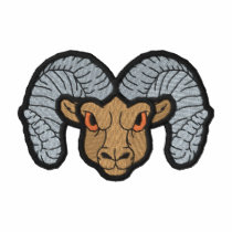 Small Ram Head embroidered shirts by ZazzleEmbroidery Small Ram Head embroidered shirts