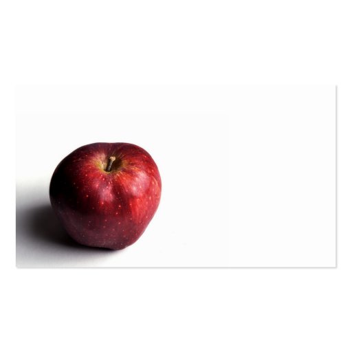 Small Red Apple Business Card (front side)