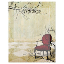 Small Royal Chair with Branches Letterhead Design