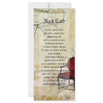 Small Royal Chair with Branches Rack Card Design