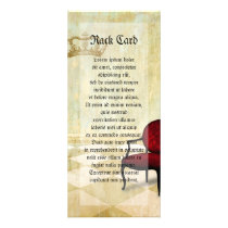 Small Royal Chair with Crown Rack Card Template