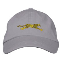 Small Running Cheetah Embroidered Baseball Caps