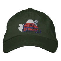 Small Snowmobile embroidered hats