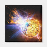 Small Star Large Flare Fridge Magnets