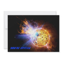 Small Star Large Flare Personalized Invites