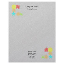 Small Stones Retro Stars Stationery letterhead by mickeyelvis128 Small Stones Retro Stars Stationery letterhead