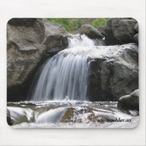 Small stream waterfall mousepads by woehler Small stream waterfall mousepads