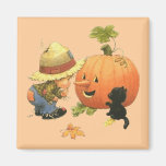 Small the gar�on and the pumpkin - magnets