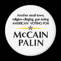 Small town Americans for Palin Magnet magnets