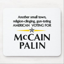 Small town Americans for Palin Mousepad mousepads