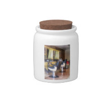 Small Town Barber Shop Candy Dish