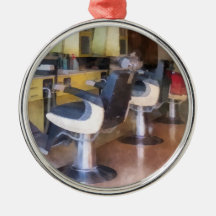 Small Town Barber Shop Christmas Ornament