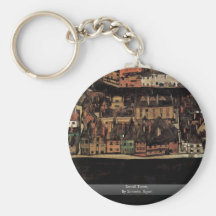 Small Town,  By Schiele, Egon Key Chains