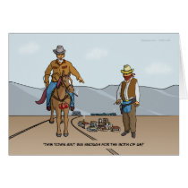 Small Town Cowboys Greeting Card