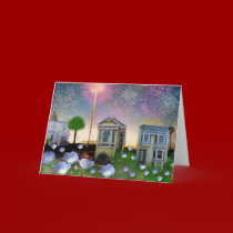 Small town fireworks cards
