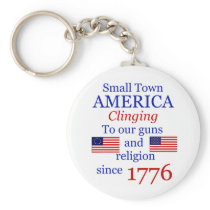 Small Town Proud Keytag Keychain