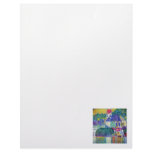 Small town village church on lake art by Klimt Letterhead Design