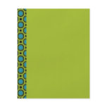 small turquoise green circles flyers