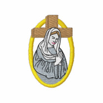 Small Virgin Mary embroidered shirts