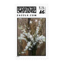 Small white flower stamp