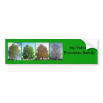 small winter, small spring, small summer, small... bumper stickers