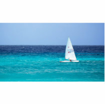 Small Yacht at Sea Photo Sculpture
