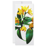 Small Yellow Orchid Rack Card Design