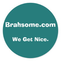 Smaller Brahsome bumper stickers