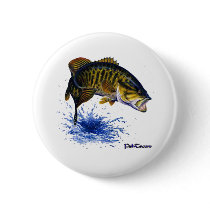 Smallmouth Bass leaping buttons