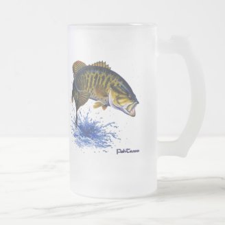Smallmouth Bass leaping Coffee Mug