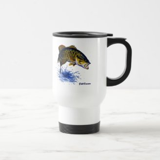 Smallmouth Bass leaping Coffee Mug