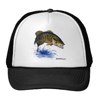 Smallmouth Bass leaping Hats