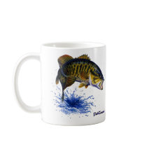 Smallmouth Bass leaping mugs