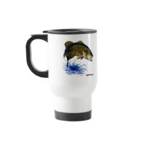 Smallmouth Bass leaping mugs