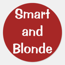Smart and Blonde Stickers