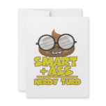 smart ass nerd turd equation personalized invite