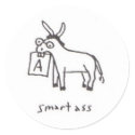 Smart Ass sticker by MsMihalov Smart Ass sticker