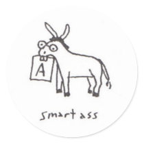 Smart Ass sticker by MsMihalov Smart Ass sticker
