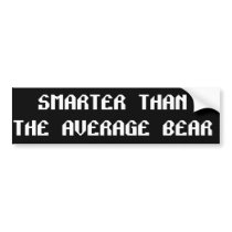Smart Bear bumper stickers