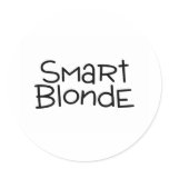 Smart Blonde Sticker