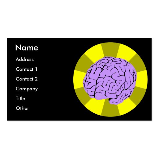 Smart Brain Business Card Template (front side)