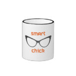 Smart Chick Geek Eyeglasses Coffee Mugs
