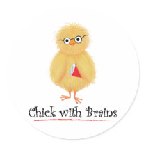 Smart Chick stickers by XanARu Smart Chick stickers