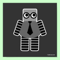 Smart Geek Robot posters
